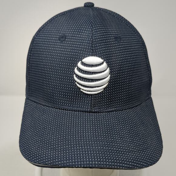 AT&T Strapback Baseball Cap Blue One Size Performance Reflective Image Solutions - Picture 2 of 11